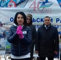 Ирина Слуцкая провела мастер-класс по скандинавской ходьбе 