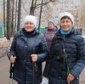 Ирина Слуцкая провела мастер-класс по скандинавской ходьбе 